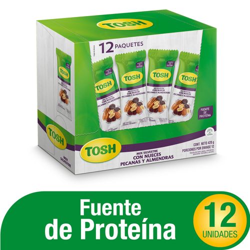 Pasabocas Tosh Mix Silvestre  x  12 unidades