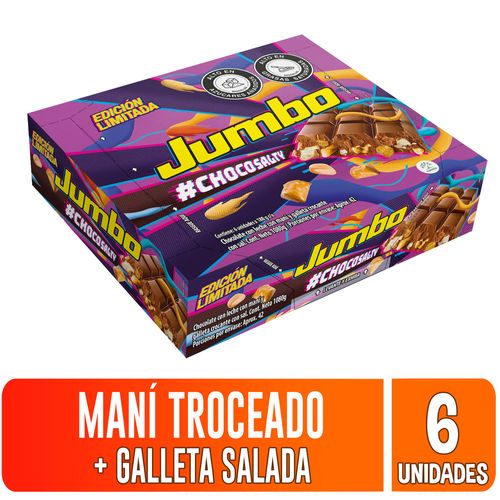 Chocolatina Jumbo ChocoSalty x 6 unidades
