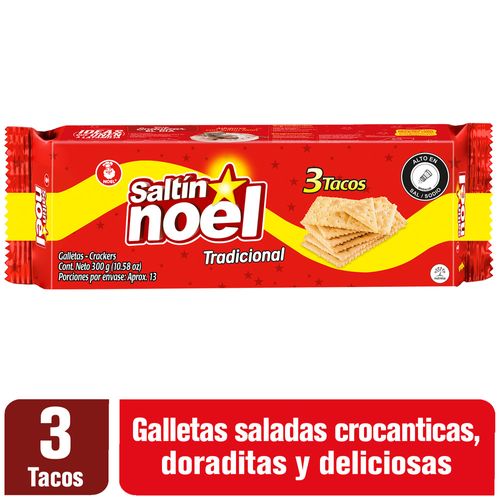 Galletas Saltín Noel 3 Tacos