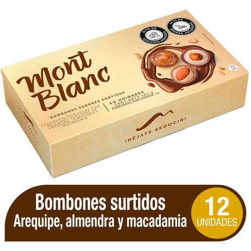 Chocolates Montblanc Estuche por 12 Bombones Surtidos
