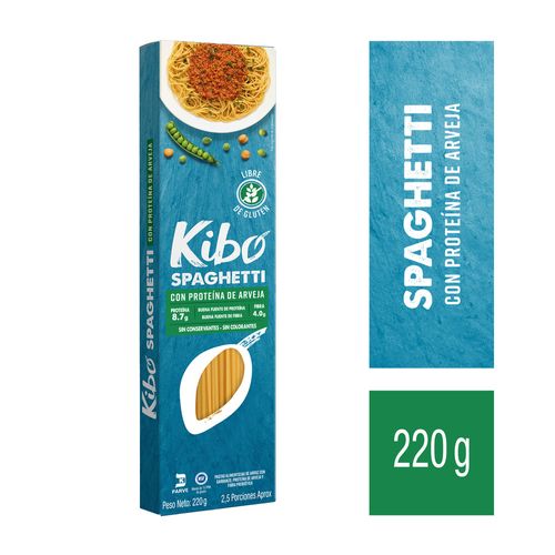 Pastas Kibo Spaguetti con proteína de Arveja sin Gluten