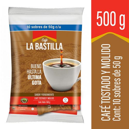 Cafe Bastilla Fuerte paquetex 10 sobres