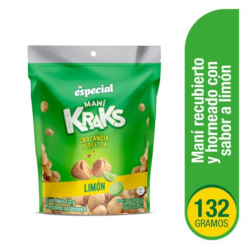 Maní La Especial Kraks Limon Doypack