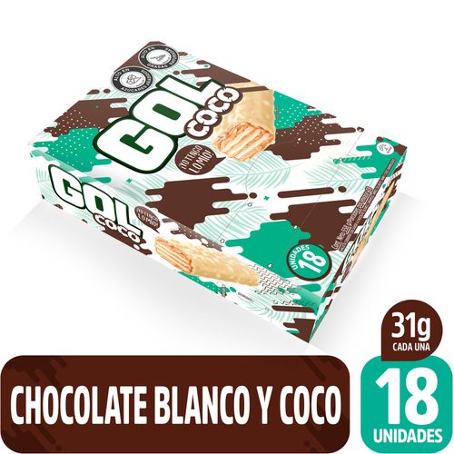 Chocolatina GOL Coco x 18 unidades