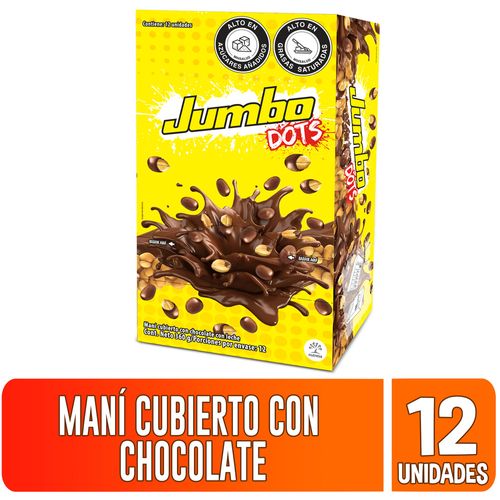 Jumbo Dots Maní recubierto de Chocolate