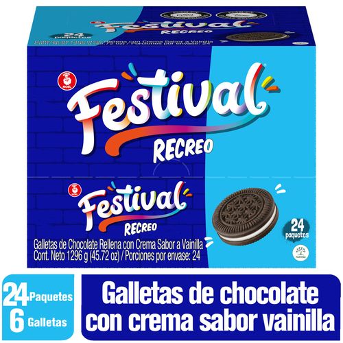 Galleta Festival Recreo x 24 paquetes
