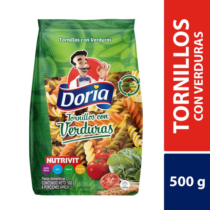Pasta-Doria-Tornillo-Verduras