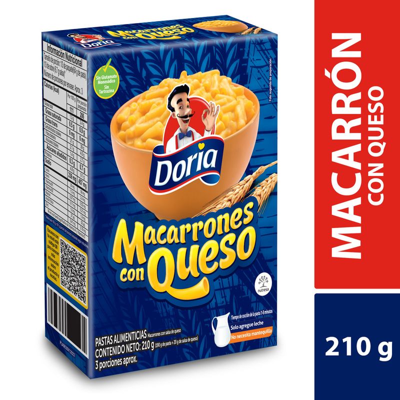Pasta-Doria-Macarron-con-Salsa-de-Queso