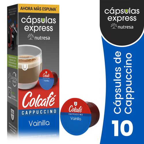 Cápsulas Express Nutresa Colcafé Cappuccino Vainilla