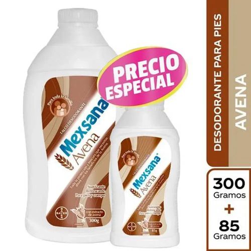 Mexsana Talco Avena Cuidado de Pies  300 gr + 85 gr