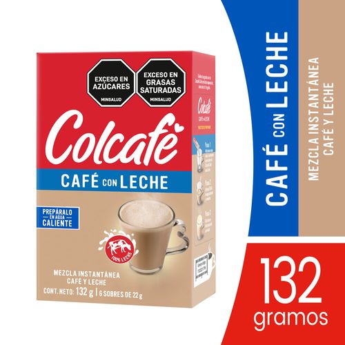 Café con leche Colcafé x 6 unidades
