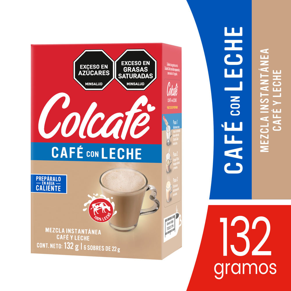 Cafe Con Leche Colcafé Plegadiza X 6 Unidades