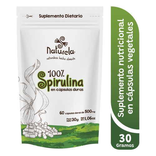 Cápsulas de Spirulina Naturela