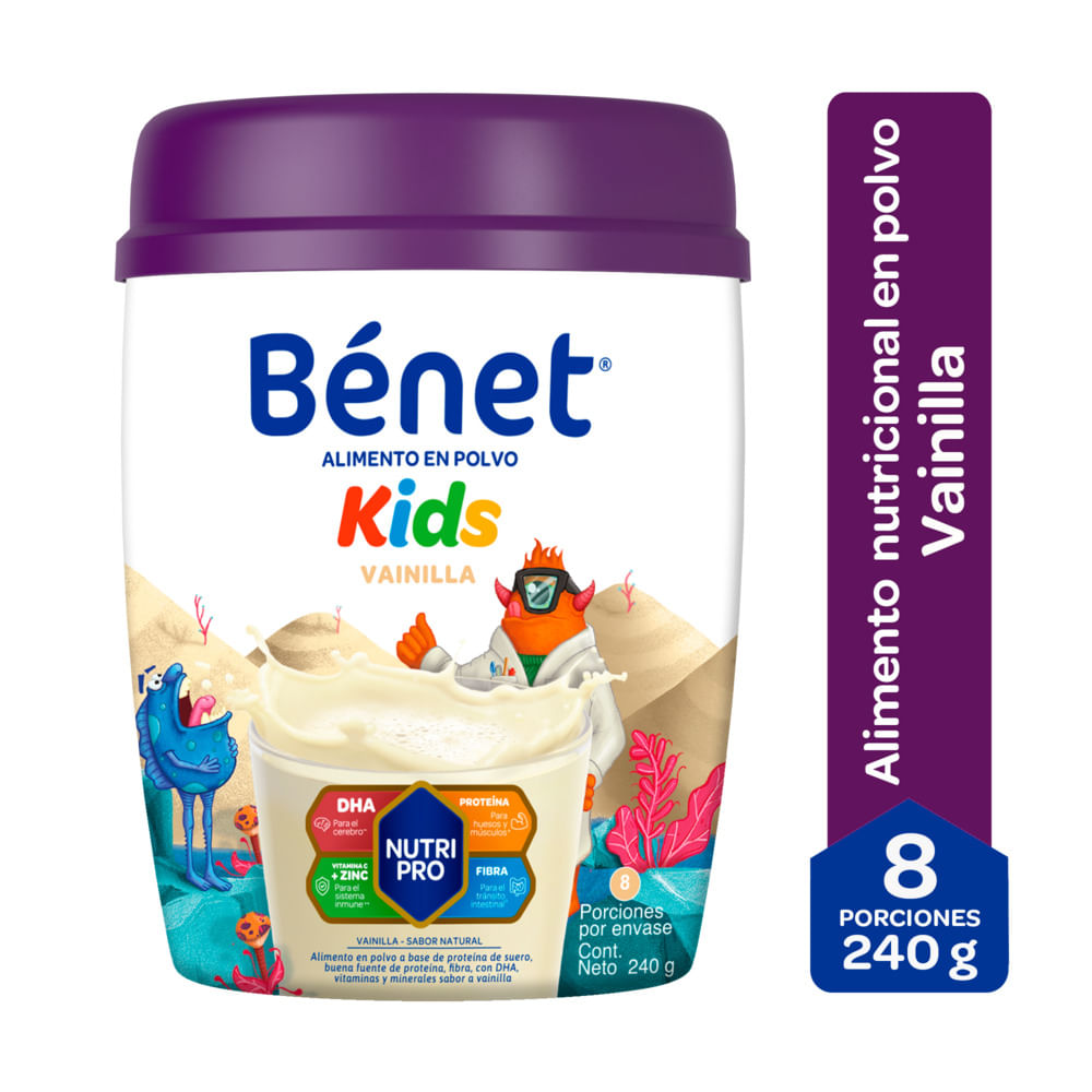 Alimento en polvo Bénet kids vainilla