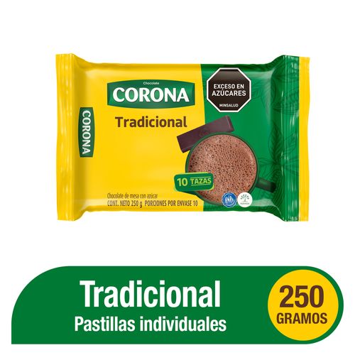 Chocolate Corona x 10 pastillas