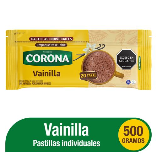 Chocolate Corona Vainilla x 20 pastillas