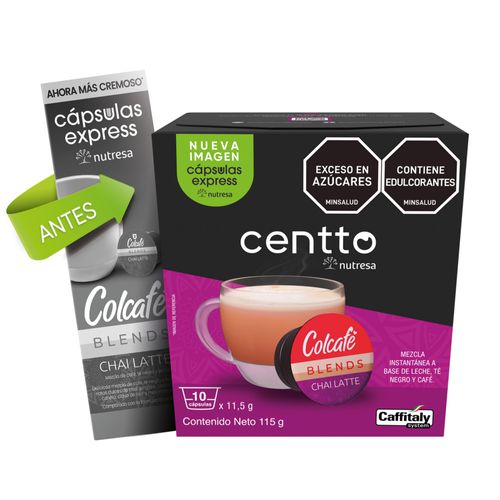 Capsulas Colcafe Chai Latte Centto