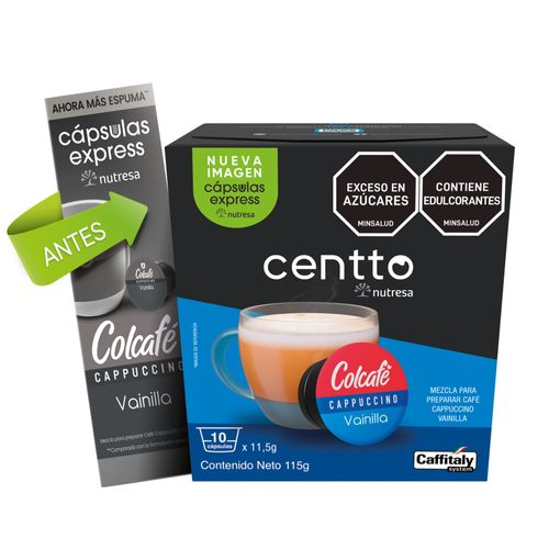 Cápsulas Colcafé Cappuccino Vainilla Centto