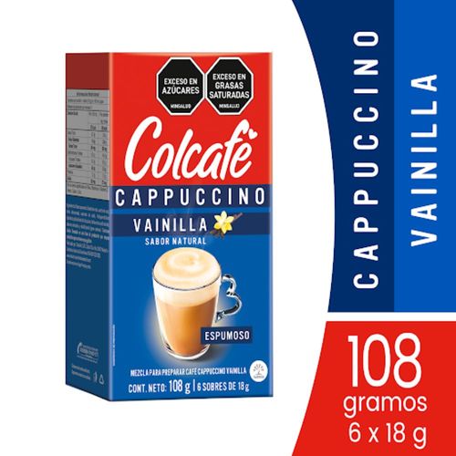 Cappuccino Colcafé  Vainilla x 6 unidades