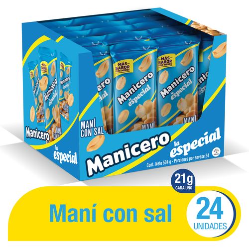 Maní La Especial Manicero Sal x 21 gr