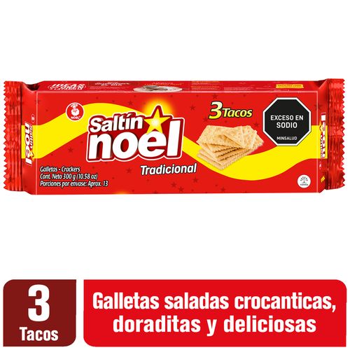 Galletas Saltín Noel 3 Tacos