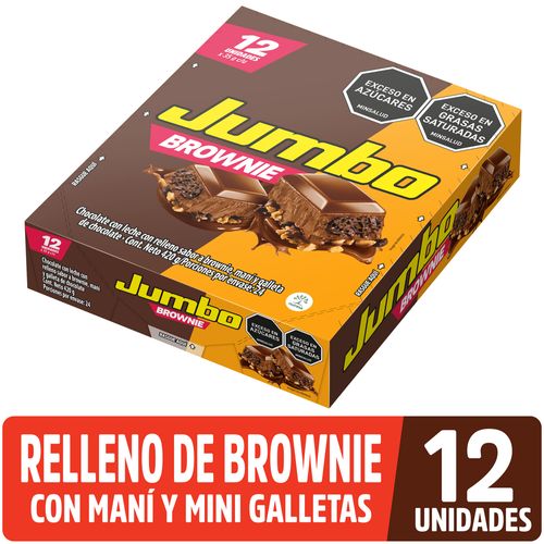 Jumbo Brownie x 12 unidades