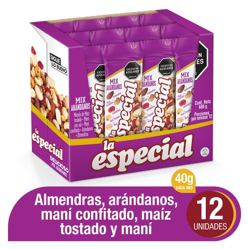 Maní La Especial Mezcla con Arándanos x 40 gr
