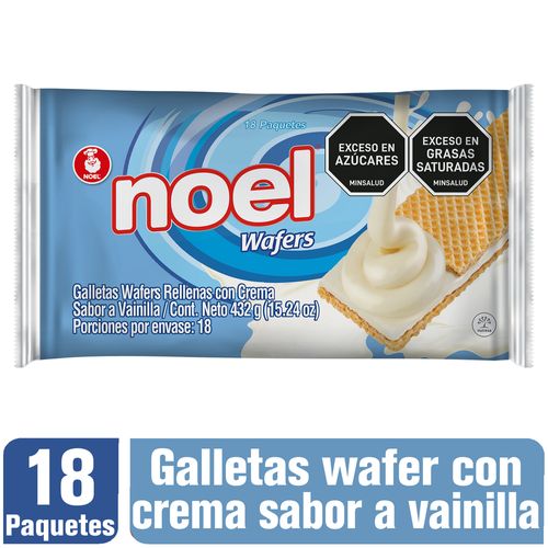 Galletas Wafer Noel Vainilla x  18 paquetes