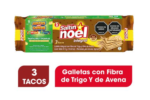 Galletas Saltín Noel Integral 3 Tacos