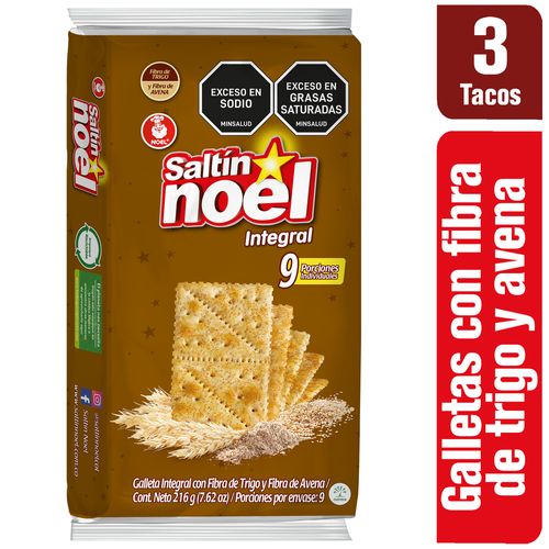 Galletas Saltín Noel Integral x 9 Paquetes