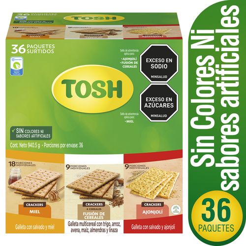 Galleta Tosh Cracker Surtida
