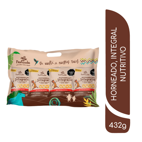 Rosquillas Integrales Naturela 12 unidades