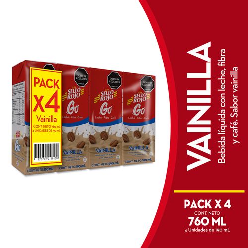 Sello Rojo Go RTD sabor Vainilla