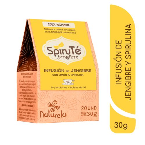 SpiruTé Jengibre Naturela 20 unidades
