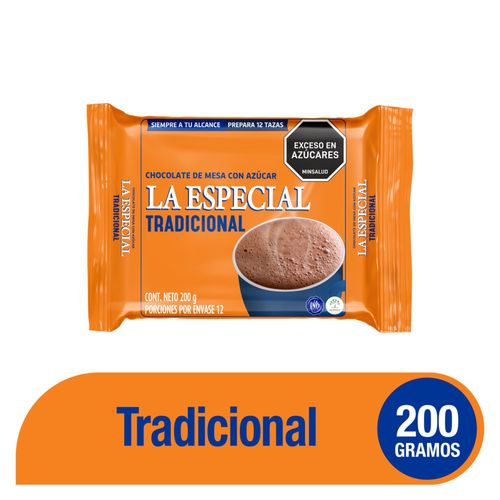 Chocolate La especial Tradicional x 8 pastillas