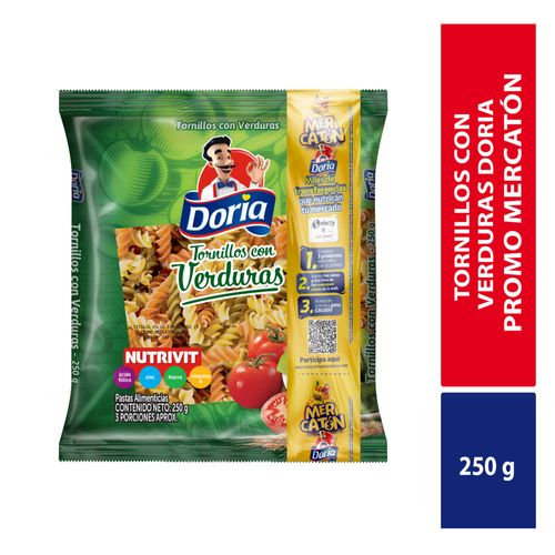 Pasta Doria Tornillo Verduras