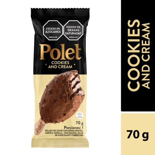 Paleta Polet Cookies and Cream