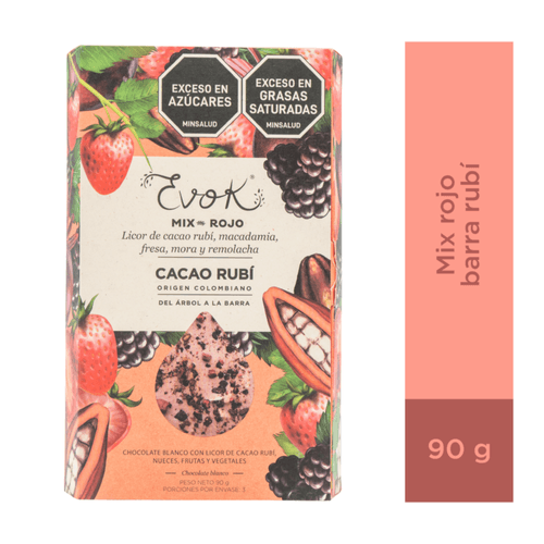 Barra de chocolate Evok Mix Rubí