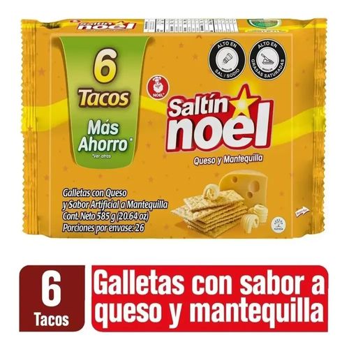 Galletas Saltín Noel Queso Mantequilla