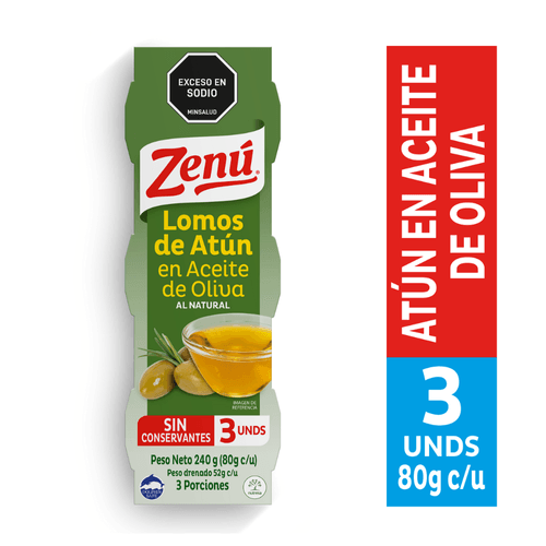 Atún en Aceite de Oliva x 3 unidades Zenú