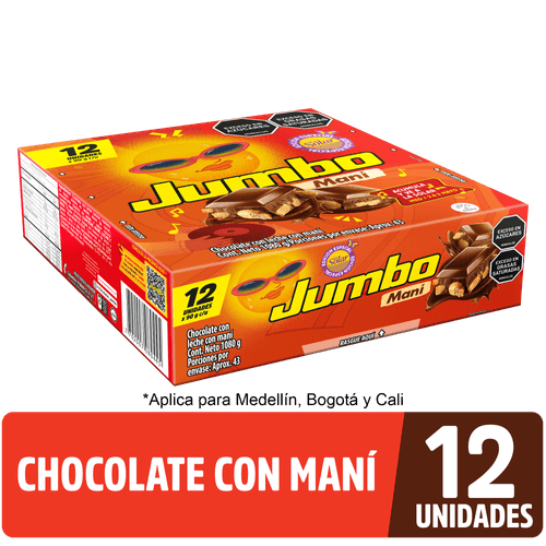 Jumbo Maní x 12 unidades