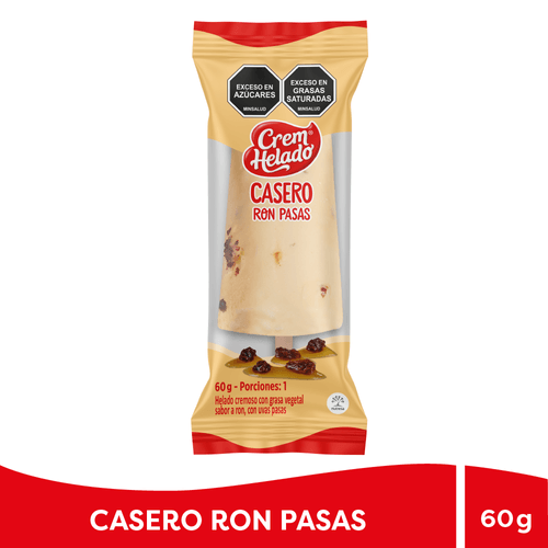 Helado Casero Ron Pasas
