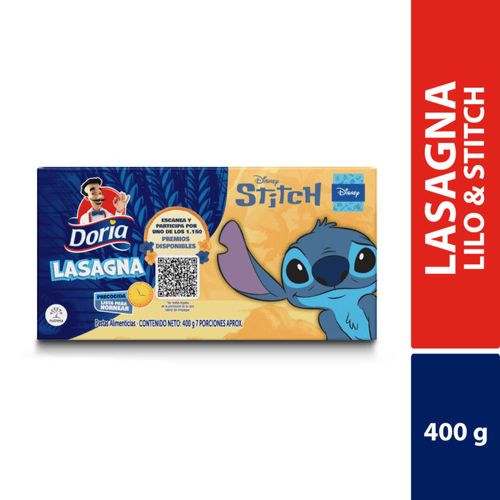 Lasagna Doria Precocida Lilo y Stitch