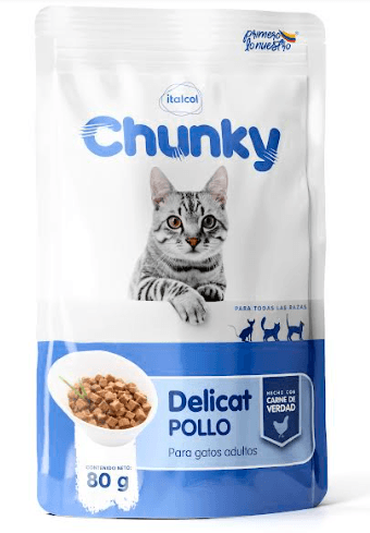 Cat Alimento Humedo CHUNKY Delicat Trozos de Pollo
