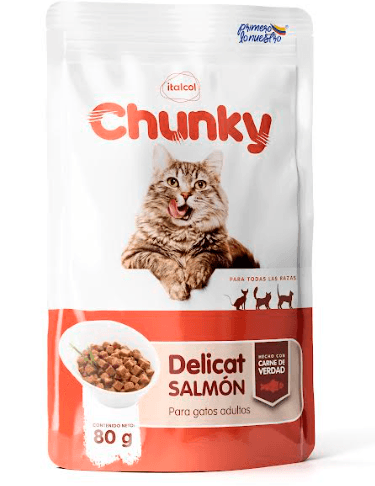 Cat Alimento Humedo CHUNKY Delicat Trozos de Salmon