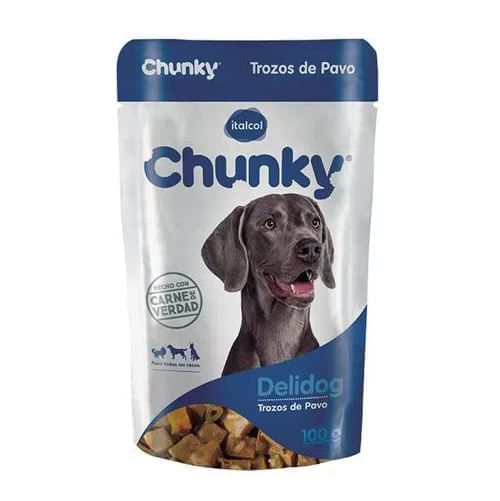 Dog Alimento Humedo CHUNKY Delidog Trozos de Pavo