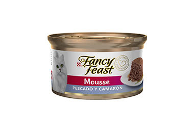 Cat Alimento Humedo FANCY FEAST Mousse Pescado y Camaron