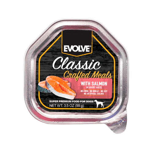 Dog Alimento Humedo EVOLVE Bandeja Crafted Meals Salmon