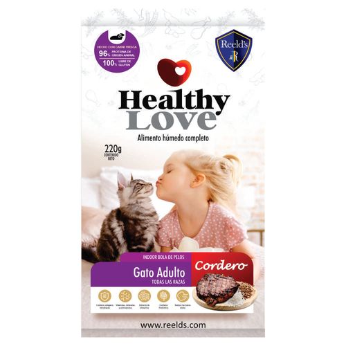 Cat Alimento Humedo REELD´S HEALTHY LOVE Adulto Cordero