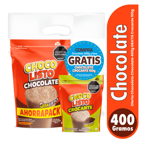 Modificador de Leche Chocolisto Chocolate 400 gr